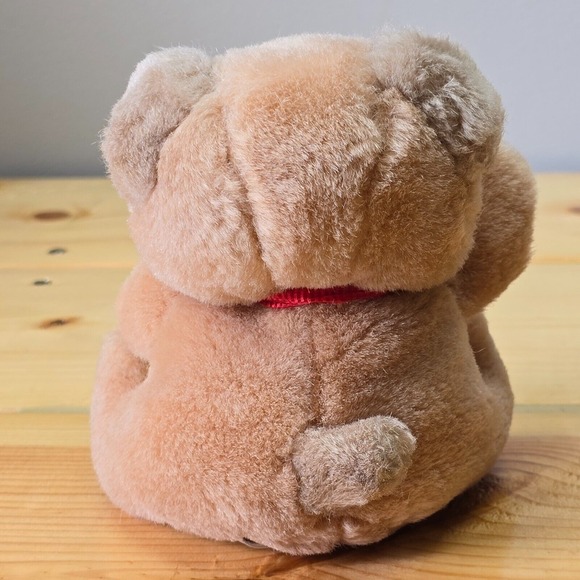 Russ Berrie‎ Vintage Taffy Puppy Plush Dog Stuffed Animal Brown 5 Inch - Picture 3 of 12